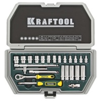 KRAFTOOL Набор инструмента  Industrie Qualitat, 24 предмета, пластиковый кейс (27970-H24)
