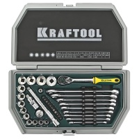 KRAFTOOL Набор инструмента  Industrie Qualitat, 38 предметов, пластиковый кейс (27973-H38-2)