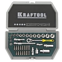 KRAFTOOL Набор инструмента  Industrie Qualitat, 38 предметов, пластиковый кейс (27973-H38-1)