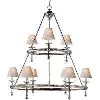 Visual Comfort SL 5813AN-NP Classic Two-Tier Ring Chandelier Visual Comfort, светильник