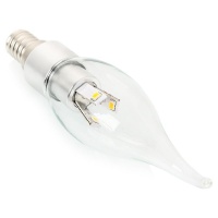 Jazzway Лампа светодиодная  PLED-CA37 CLEAR 3W 2700K 250lm E14 220/50