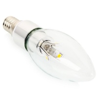 Jazzway Лампа светодиодная  PLED-C37 CLEAR 3W 4000K 250lm E14P230/50