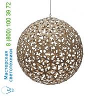 David Trubridge PLA-0800-NAT-AQU Pola Pendant Light, светильник