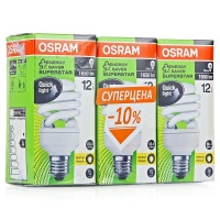 Osram Упаковка ламп 3шт.  Dulux Superstar Micro Twist 24Вт, 827, E27