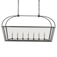 Visual Comfort CHC 5438AB-CG Plantation 7-Light Linear Suspension Light, светильник