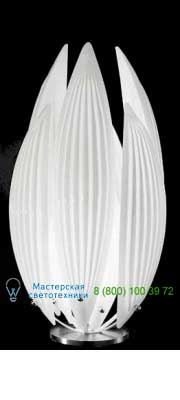 IDL 430/1L Chrome White Murano Glass