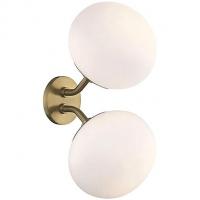 Mitzi - Hudson Valley Lighting OB-H134102-AGB Estee Double Wall Sconce (Aged Brass) - OPEN BOX RETURN, опенбокс