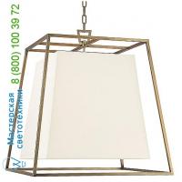 Hudson Valley Lighting  Kyle Pendant (White Faux Silk/Aged Brass/Large) - OPEN BOX RETURN, светильник