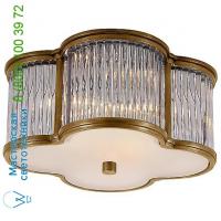 Visual Comfort Basil Flush Mount Ceiling Light With Clear Glass Rods AH 4014GM/CG-FG, светильник