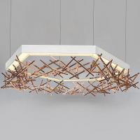 Ridgely Studio CC-HE-CH-114ABP Hex Criss Cross LED Chandelier Ridgely Studio, светильник