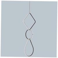 FLOS FU041530 | F0409030 | F0406030 | F0414030 Arrangements Square Large Three Element Suspension, подвесной светильник