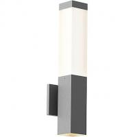 SONNEMAN Lighting OB-7380.74-WL Inside Out Square Column LED Sconce (Textured Gray)-OPEN BOX, опенбокс