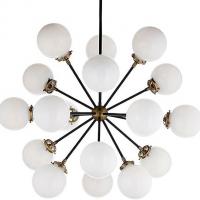 Visual Comfort S 5271HAB/BLK-WG Bistro Medium Round Chandelier, светильник