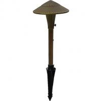 Focus Industries AL-15-SM-AH-H-BRS Small Brass Tiki Area Light Focus Industries, светильник для садовых дорожек