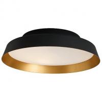 Carpyen OB-BOOP-BLACK/GOLD-LED Boop! Wall/Ceiling Light (Black with Gold/LED) - OPEN BOX RETURN, опенбокс