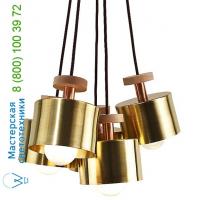 Ladies and Gentlemen Studio Spun 5pc - Black Spun 5-Light Cluster Pendant Light, светильник