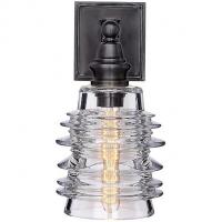 Visual Comfort CHD 2472PN-CG Covington Wall Sconce with Ribbed Glass, настенный светильник