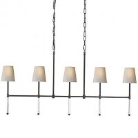 Visual Comfort SK 5055BZ-NP Camille 5-Light Linear Suspension Light, светильник