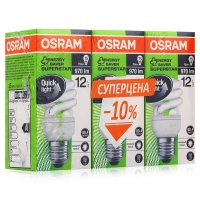 Osram Упаковка ламп 3шт.  Dulux Superstar Micro Twist 15Вт, 840, E27