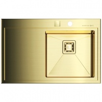 Omoikiri Мойка  akisame 78-in-lg-r, золото, 78х50 см,~(DIL32Y6)