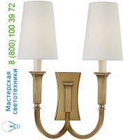 Visual Comfort TOB 2273BZ/HAB-L Delphia 2-Light Wall Light Visual Comfort, настенный светильник бра