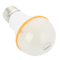 ECOLUX Лампа светодиодная  LED-A60-5W-E27-WW