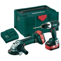 Metabo Combo set 2.4.1 18.0в liion: bs18lt+w18ltx+2x4.0ач