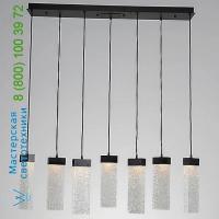 Hammerton Studio Parallel Glass 7 LED Multipoint Linear Suspension Light PLB0042-07-FB-BG-C01-L1 Hammerton Studio, светильник