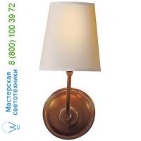 Visual Comfort TOB 2007AS-NP Vendome Single Wall Sconce, настенный светильник