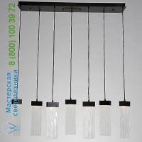 Hammerton Studio PLB0042-07-FB-BG-C01-L1 Parallel Glass 7 LED Multipoint Linear Suspension Light, светильник