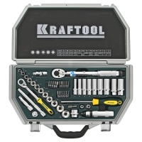 KRAFTOOL Набор инструмента  Industrie Qualitat, 49 предметов, пластиковый кейс (27975-H49)