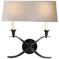 Visual Comfort CHD 1191AN-NP Cross Bouillotte Wide Wall Sconce, настенный светильник