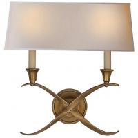 Visual Comfort CHD 1191AN-NP Cross Bouillotte Wide Wall Sconce, настенный светильник