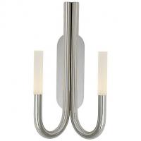 Visual Comfort KW 2283AB-EC Rousseau 2-Light LED Bathroom Wall Sconce, бра