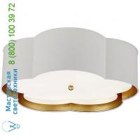 Visual Comfort KS 4118BSL/WHT-FA Bryce Flower Flush Mount Ceiling Light, светильник