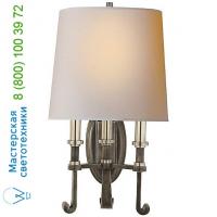 Visual Comfort Calliope 3-Light Wall Sconce TOB 2137BR/HAB-NP, настенный светильник