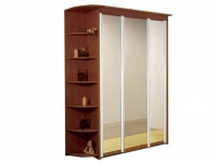 Орматек Шкаф-купе ЭЛИТ 3х дверный с 3 зеркальными дверями и левым угловым терминалом