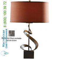 Hubbardton Forge OB-273030-1017 Gallery Spiral Table Lamp (Terra Micro-Suede/Burnished Steel) - OPEN BOX RETURN Hubbardton Forge, опенбокс