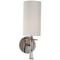 Visual Comfort ARN 2018BZ/CG-L Drunmore Wall Sconce with Linen Shade, настенный светильник