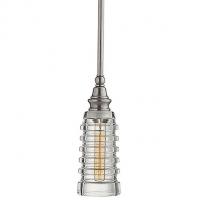 Visual Comfort CHC 5474AN-CG Covington Mini Pendant with Ribbed Glass, светильник