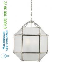 Visual Comfort Morris Medium Pendant Light (Frosted/Polished Nickel) - OPEN BOX RETURN , светильник