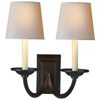 Visual Comfort Flemish 2-Light Wall Light CHD 1496AI-NP, настенный светильник бра