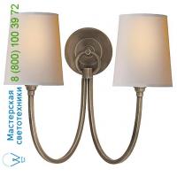 Visual Comfort Reed Double Wall Sconce TOB 2126AN-NP Visual Comfort, настенный светильник бра