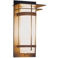Hubbardton Forge Banded Aluminum Sconce - 305992 (Opal/Iron/Small) - OPEN BOX OB-305992-SKT-20-GG0066, опенбокс