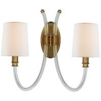 Visual Comfort JN 2030CG/AB-L Clarice 2-Light Wall Light, настенный светильник бра