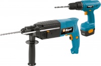 Bort Bps-72-set перфоратор bhd-900n + акк.дрель bab-12-p