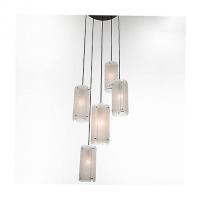 Hammerton Studio CHB0044-03-FB-BG-C01-E2 Textured Glass Round Multi-Light Pendant Light, подвесной светильник