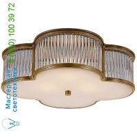 Visual Comfort AH 4014GM/CG-FG Basil Flush Mount Ceiling Light With Clear Glass Rods, светильник