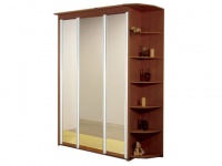 Орматек Шкаф-купе ЭЛИТ 3х дверный с 3 зеркальными дверями и правым угловым терминалом