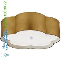 Visual Comfort KS 4118BSL/WHT-FA Bryce Flower Flush Mount Ceiling Light, светильник